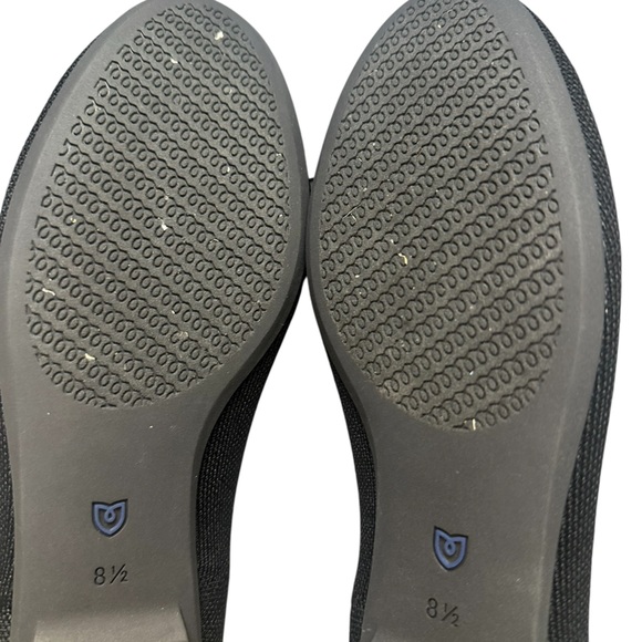 NEW Rothy's Black Ballerina Flats with Bow - Picture 5 of 10